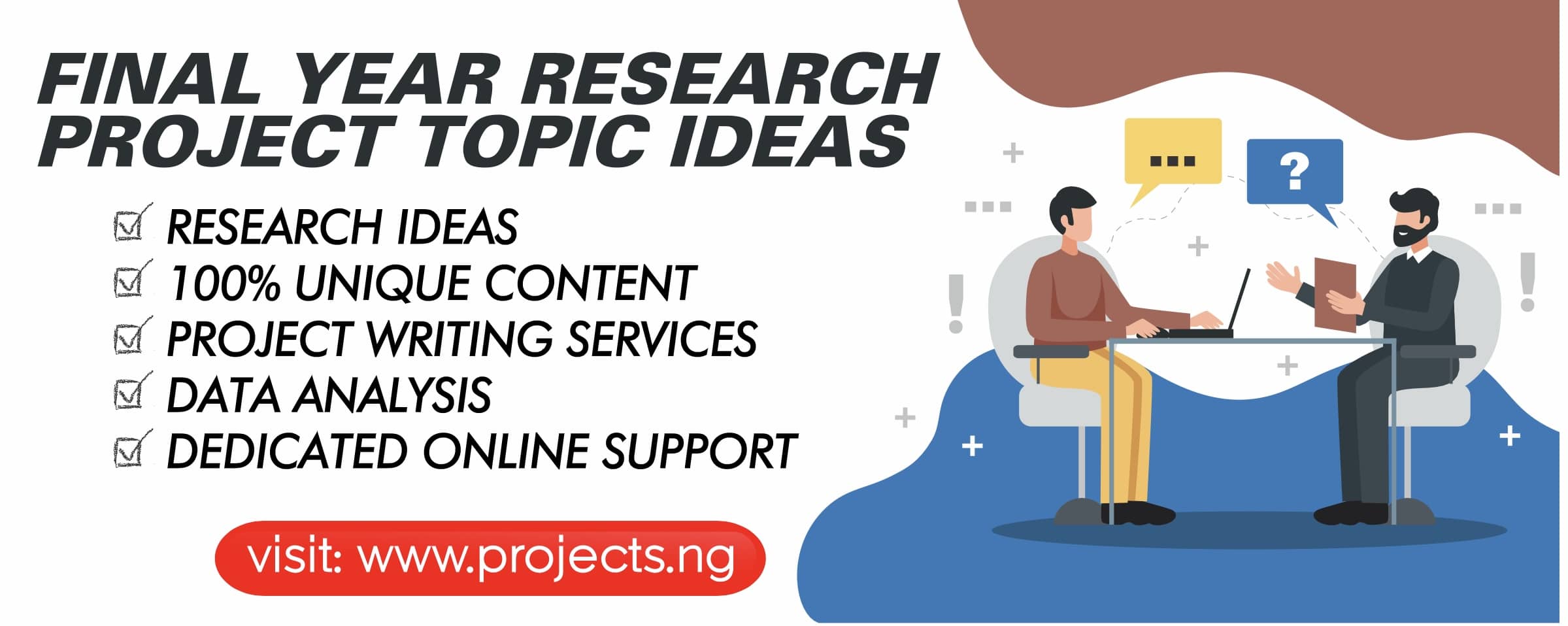 projectsNg, undergraudate research material, final year project topics, postgraduate project topics and research material